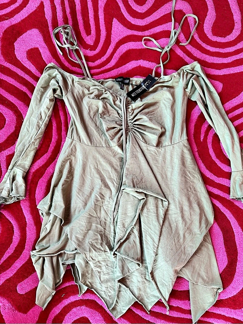 Current Mood Dolls Kill Fairycore Handkerchief Dress 1X